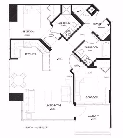 Unit N-3606 N-4003 floor plan